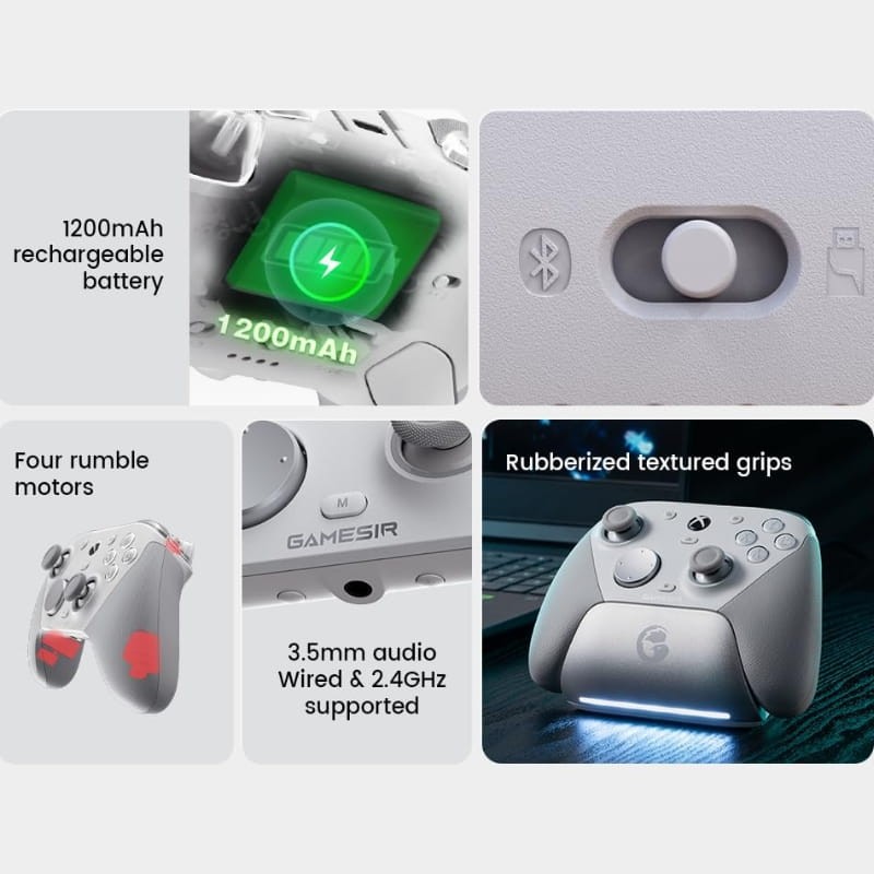 Mando GameSir G7 Pro Blanco - Ítem5