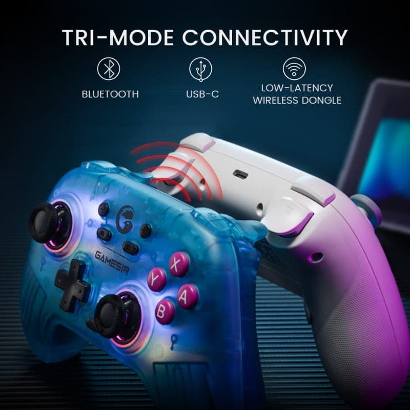GameSir T4n Nova Branco - conetividade versátil
