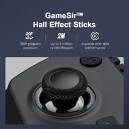 Comando GameSir X5S Preto - joysticks com efeito Hall