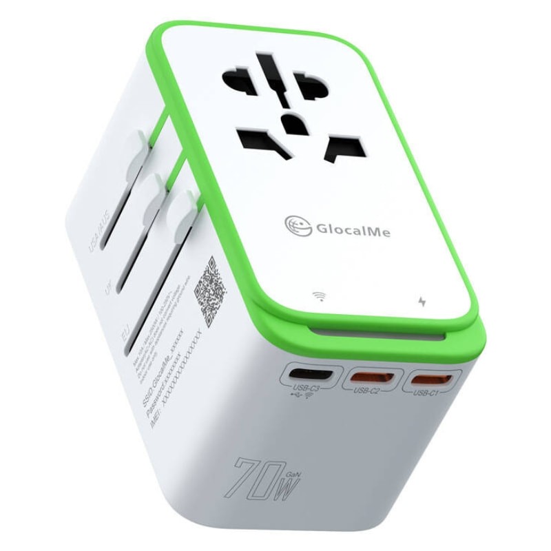 Adaptador de viagem GlocalMe Roamplug 4G WiFi 4 em 1 - Item