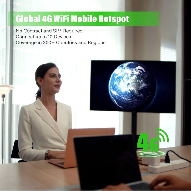 Adaptador de viagem GlocalMe Roamplug 4G WiFi 4 em 1 - Item8