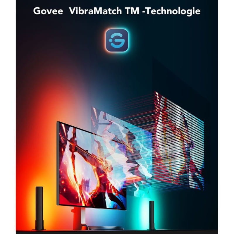 Govee H6608 PC Monitor Pro Kit - Fita de luz LED + Barra de luz LED - Item4