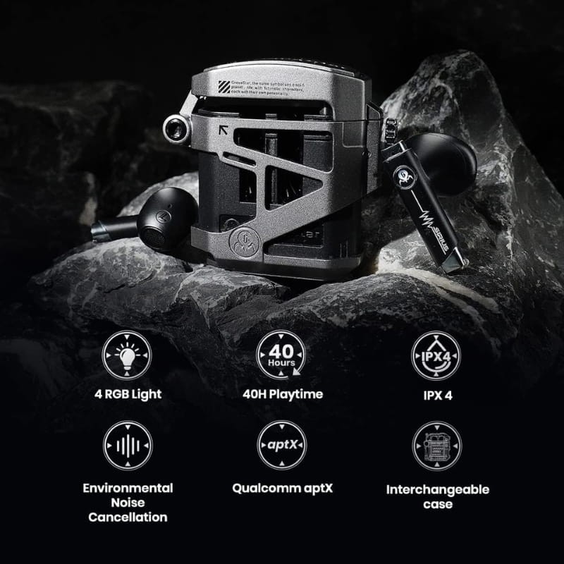GravaStar Sirius P5 Defense Armor V2 TWS Cinzento - Auscultadores Bluetooth - Item5