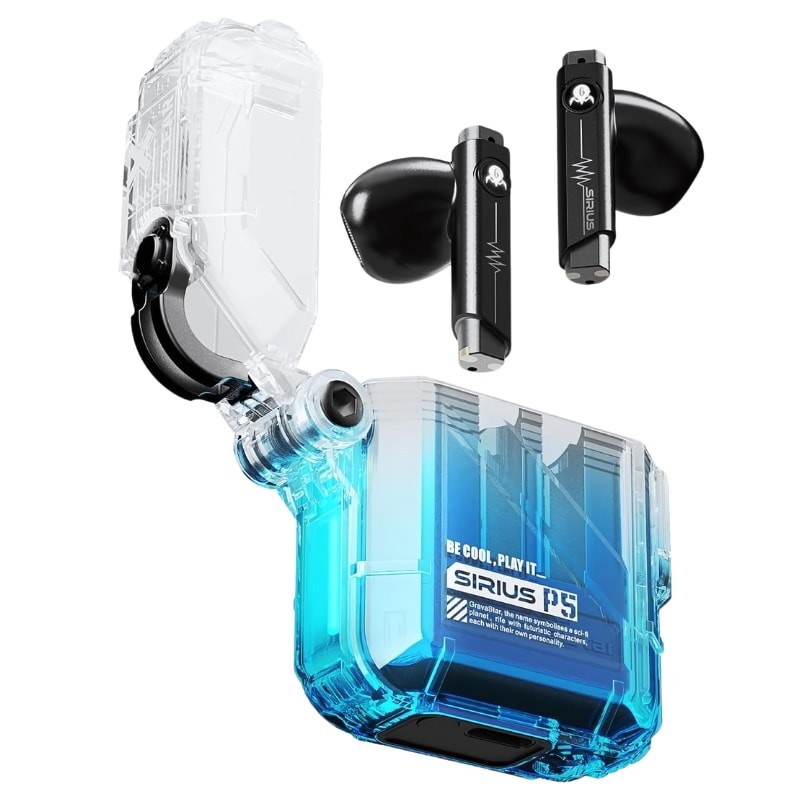 GravaStar Sirius P5 Defense Crystal V2 TWS Azul - Auscultadores Bluetooth - Item
