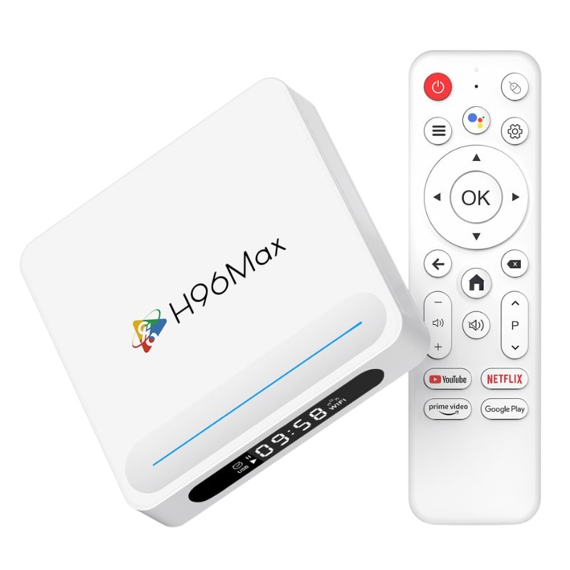 H96 Max H618 Plus 4GB/128GB 8K WiFi6 Android 14 Branco - Item