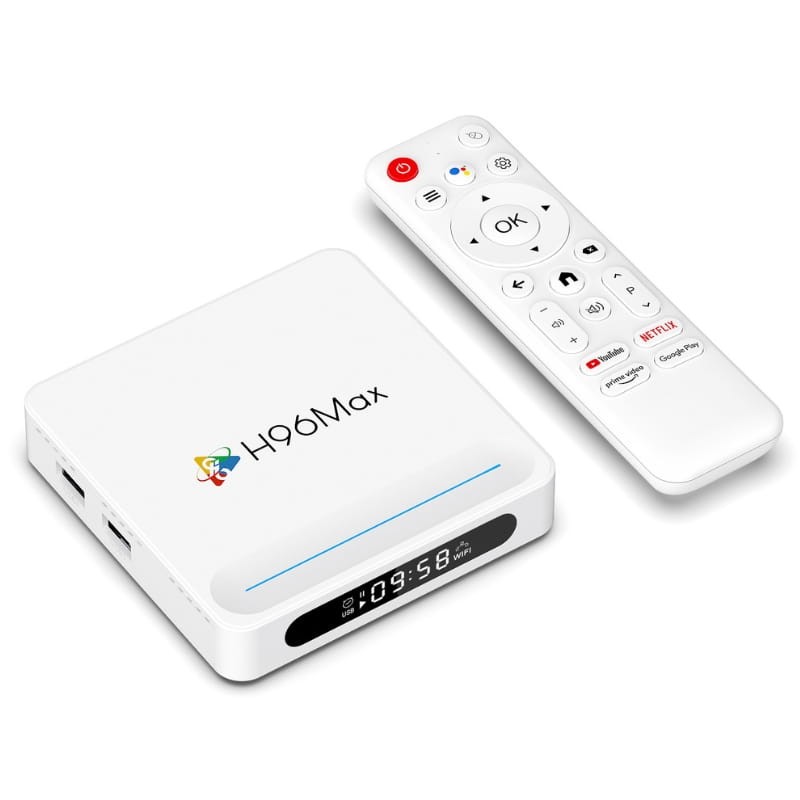 H96 Max H618 Plus 4GB/128GB 8K WiFi6 Android 14 Branco - Item1