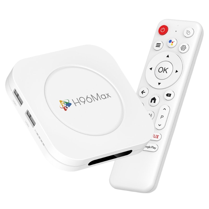 H96 Max M1 Plus 2GB/16GB 8K WiFi6 Android 14 Branco - Item