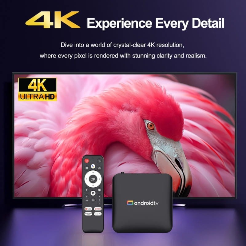 H96 Max S905L3 2GB/8GB 4K WiFi Dual Band Android 14 Preto - Item2