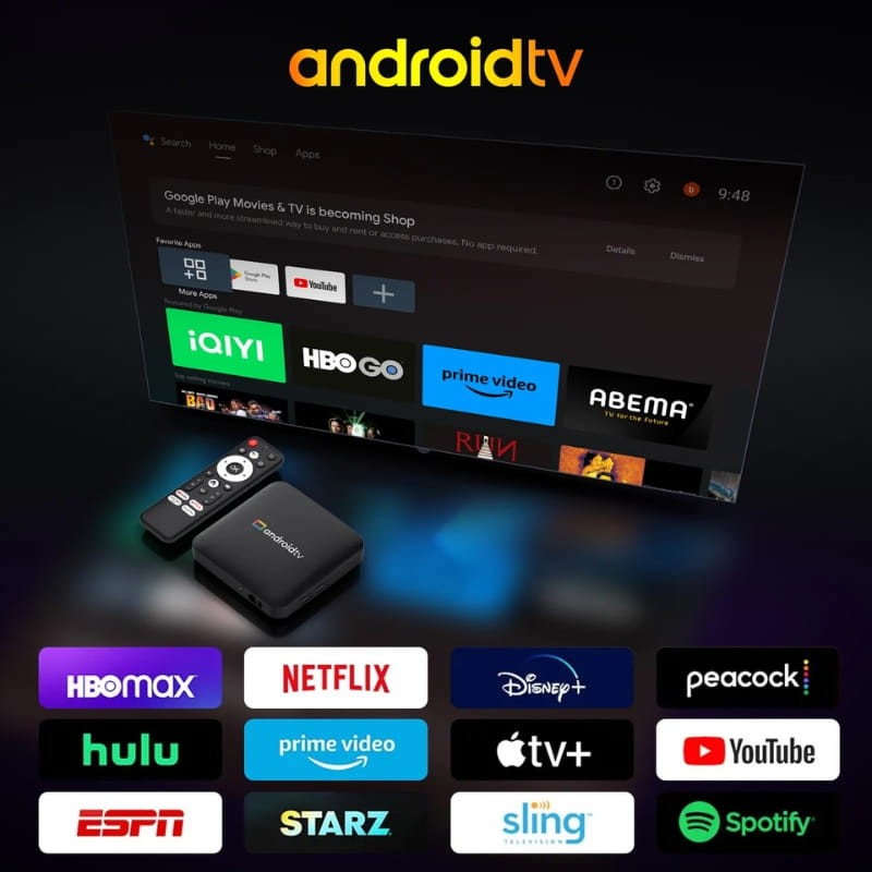 H96 Max S905L3 2GB/8GB 4K WiFi Dual Band Android 14 Preto - Item3