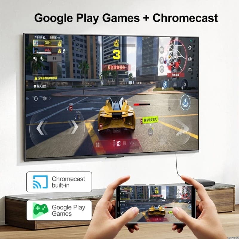 H96 Max S905L3 2Go/8Go 4K WiFi Dual Band Android 14 - fonction chromecast