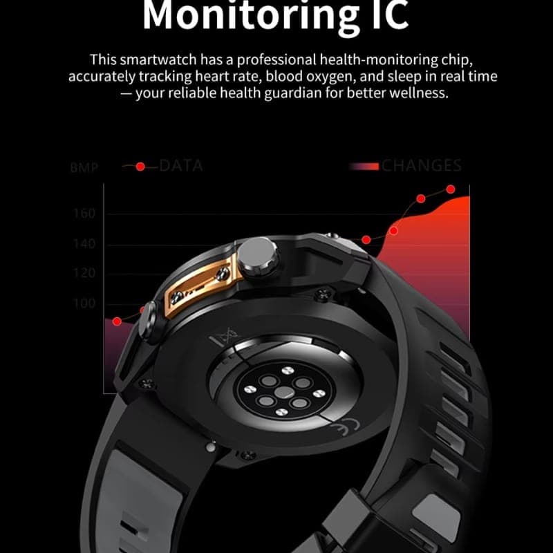 HD300 Pro Naranja - Reloj Inteligente - monitor de frecuencia cardíaca