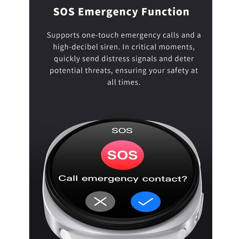 HD8 Mini Negro - Reloj Inteligente - llamadas SOS