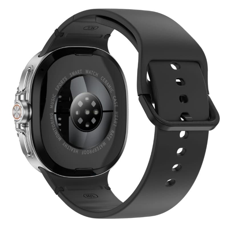 HD8C Preto - Relógio Inteligente - vista traseira