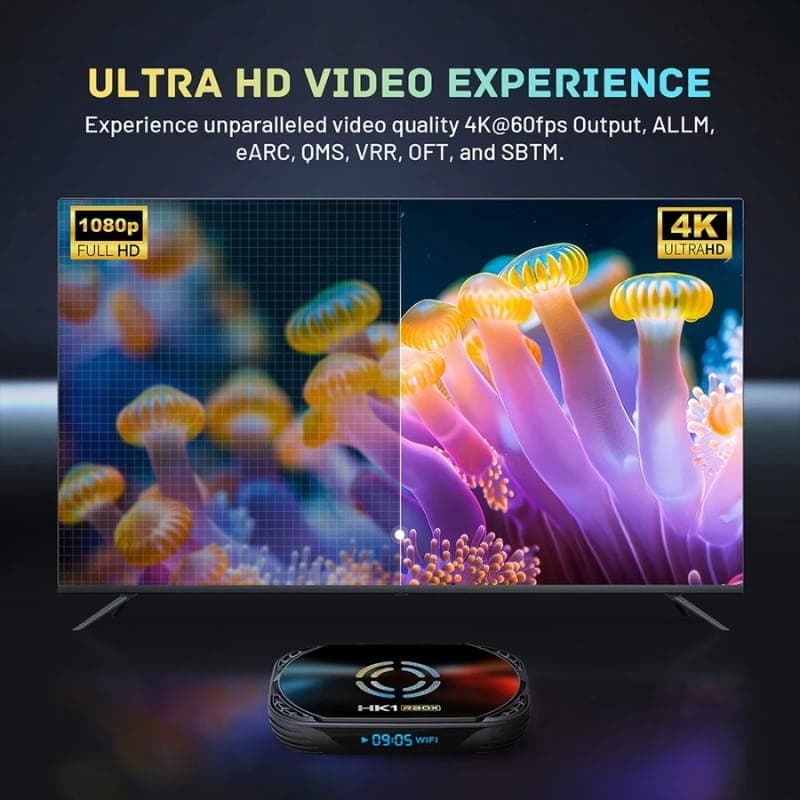 HK1 RBOX X50 S905X5M 4GB/64GB Android 14 - resolución 4K