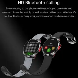 HX-No.1 Preto - Relógio inteligente - chamadas Bluetooth
