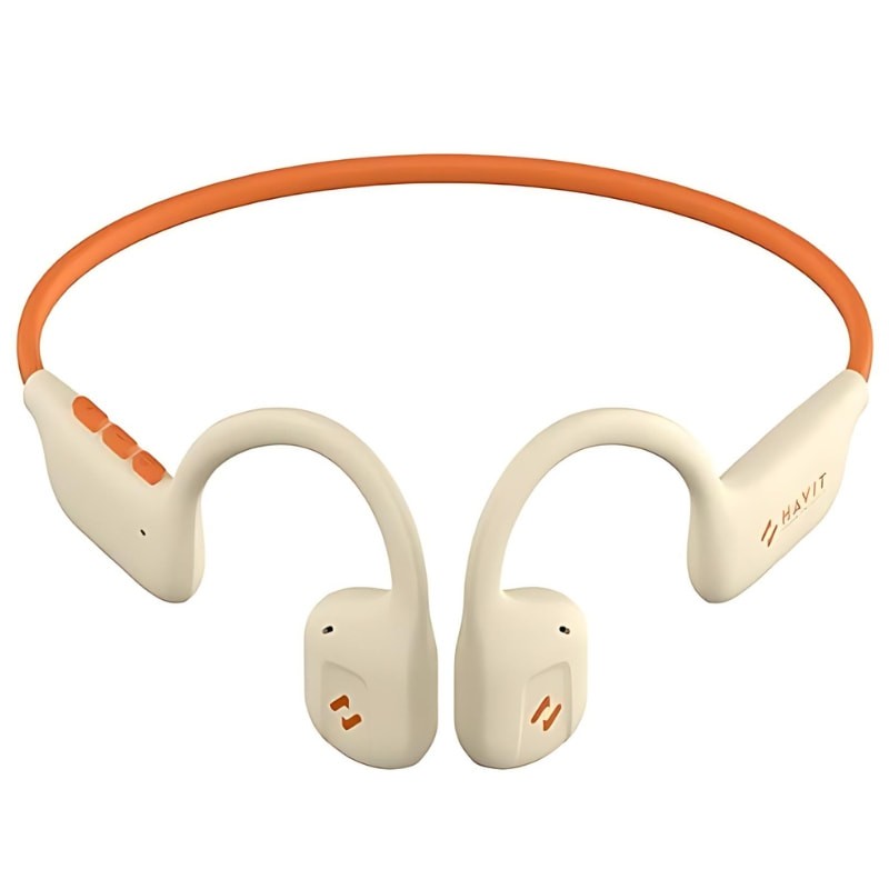 Havit Freego 1 Air Branco/Laranja - Auscultadores Bluetooth - Item