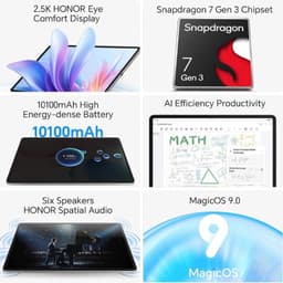 Honor Pad 10 12,1 8GB/256GB WiFi Gris - aspectos destacados