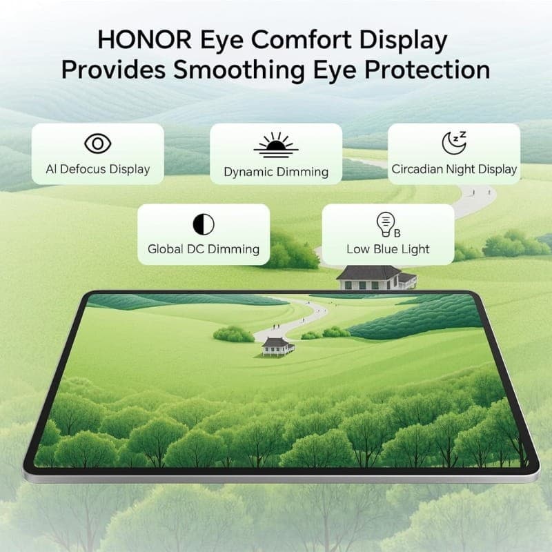 Honor Pad 10 12,1 8GB/256GB WiFi Gris - confort visual