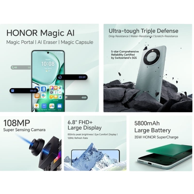 Honor X9C Smart 5G 12GB/256GB Preto - Item5