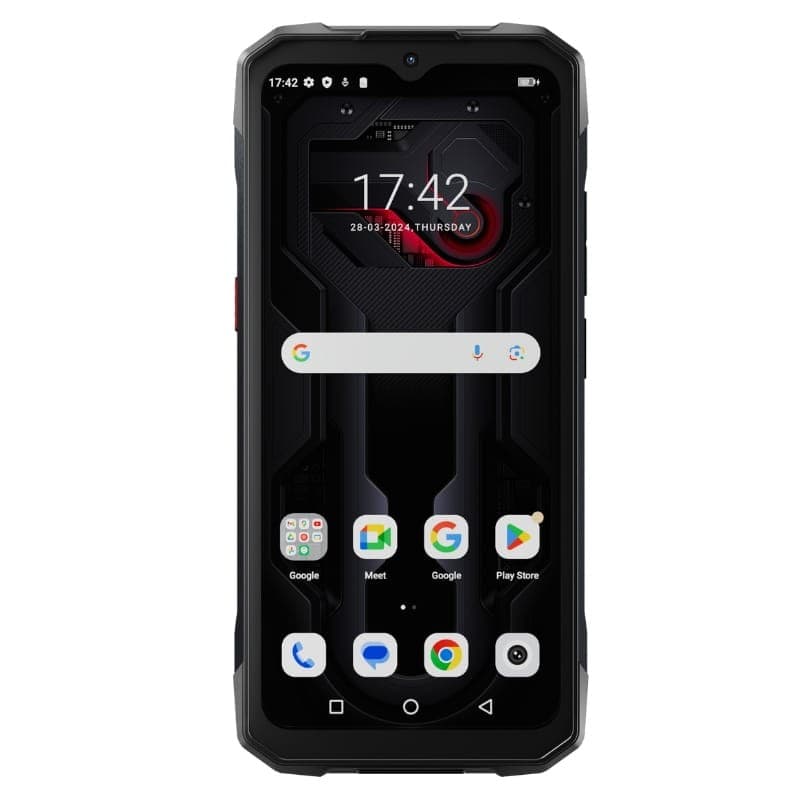 Hotwav Cyber 15 12GB/256GB Preto - Telemóvel robusto - vista frontal
