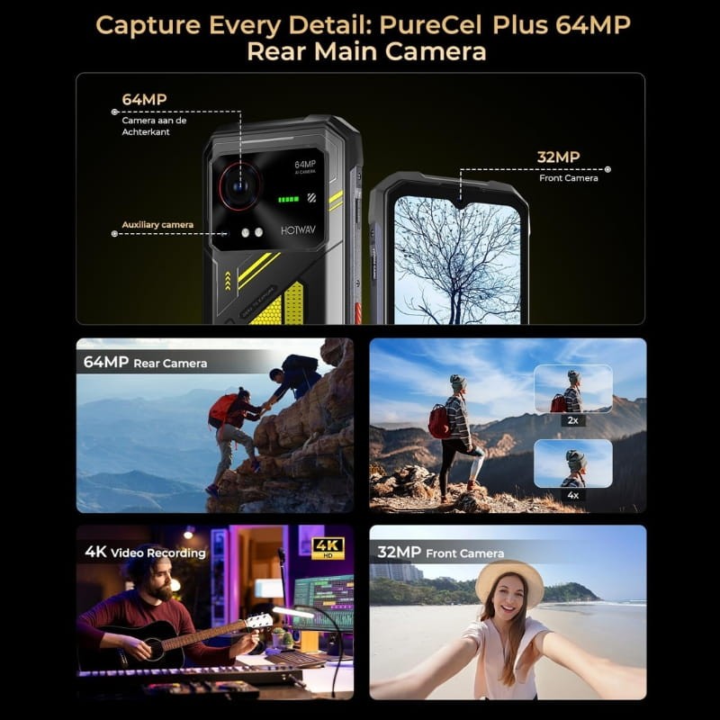 Hotwav Hyper 7 5G 8GB/256GB Amarelo Rugged - Item5