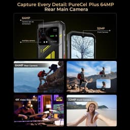 Hotwav Hyper 7 5G 8GB/256GB Preto Rugged - sistema de câmaras