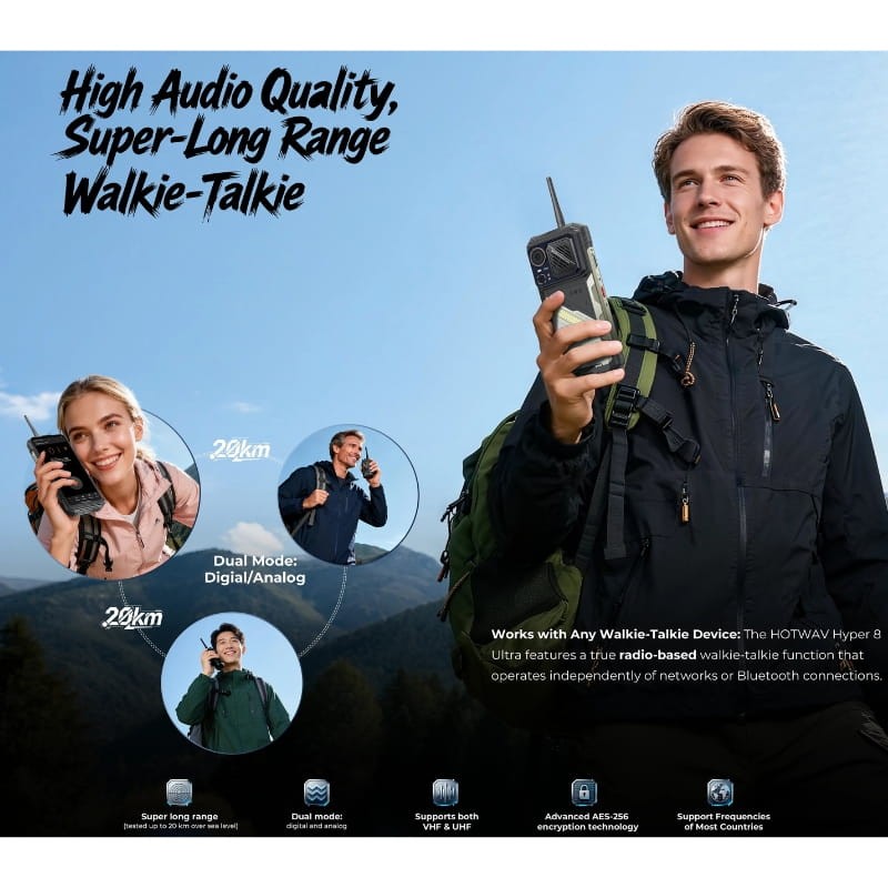 Hotwav Hyper 8 Ultra 5G Walkie Talkie 12GB/512GB Rugged - Item4