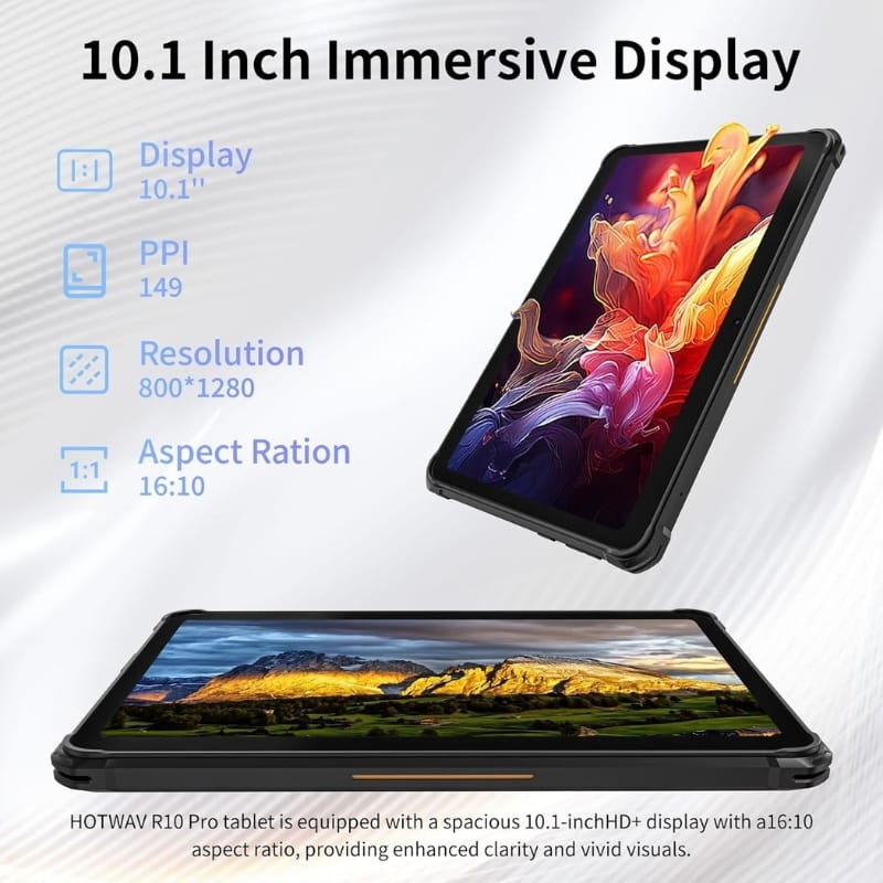 Hotwav R10 Pro 10,1 8GB/256GB WiFi + 4G Naranja Rugged - Ítem3