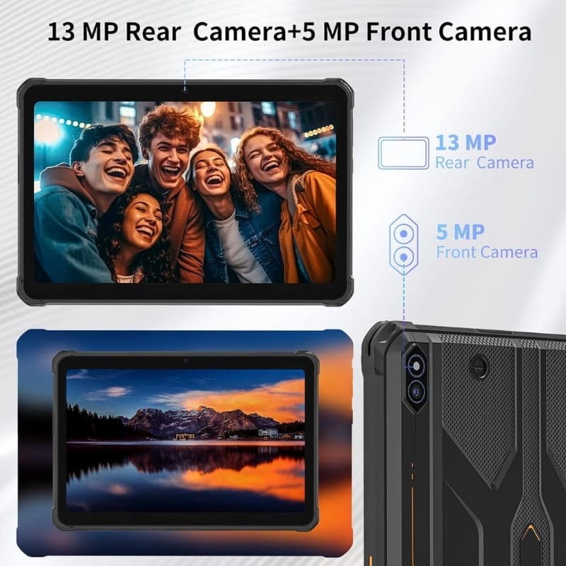 Hotwav R10 Pro 10,1 8GB/256GB WiFi + 4G Laranja - sistema de câmaras