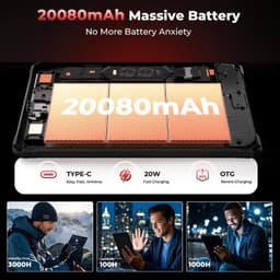 Hotwav R9 Plus 11 8GB/512GB WiFi + 4G Preto - capacidade da bateria
