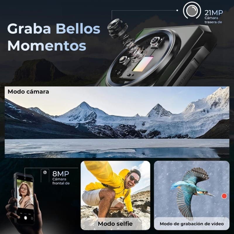 Hotwav T7S 4GB/128GB Preto Rugged - sistema de câmaras