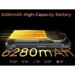 Hotwav T7S 4GB/128GB Preto Rugged - capacidade da bateria