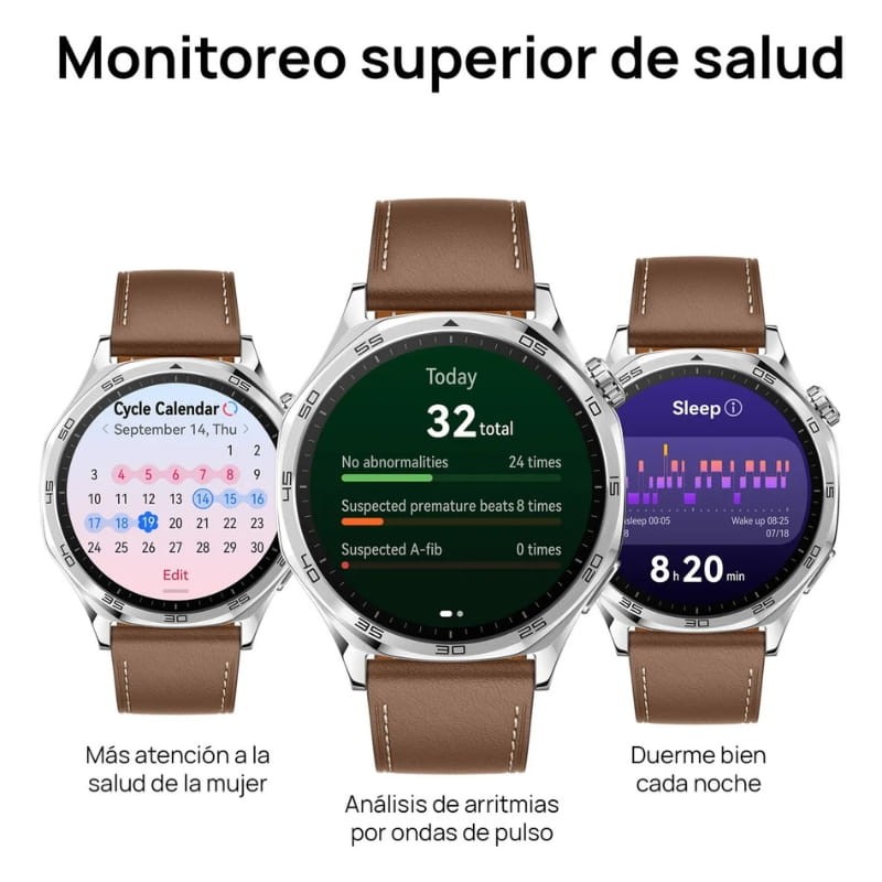 Huawei GT 5 46 mm Correia de Couro Castanho - Item2