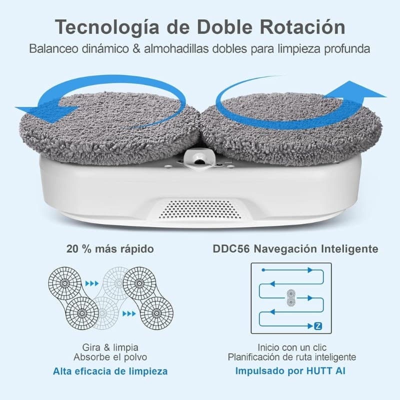 Hutt DDC56 - Robô limpador de vidros - almofadas duplas