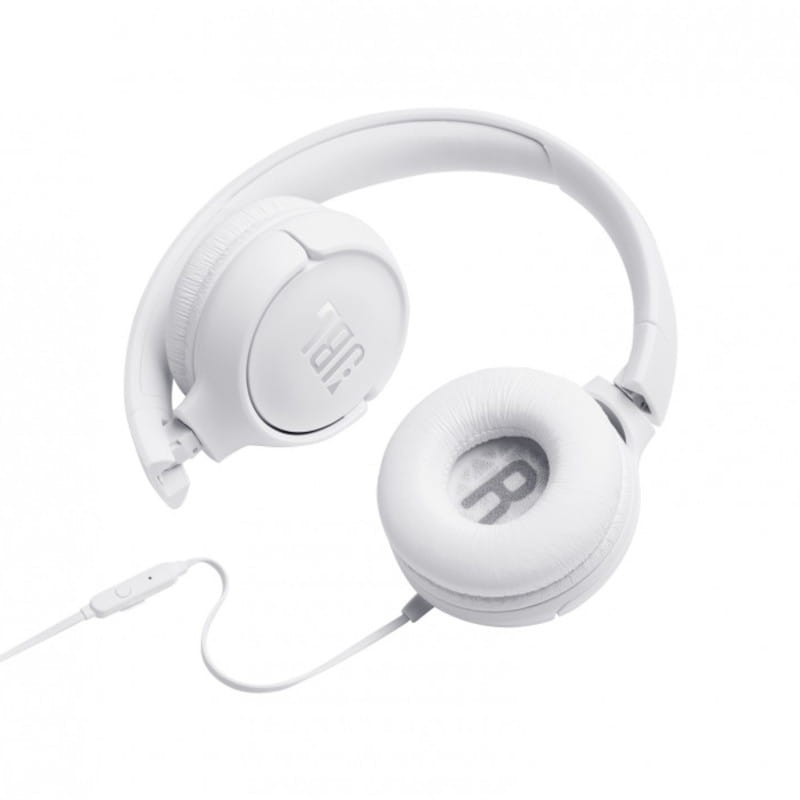 JBL Tune 500 en Blanc, Casque Bluetooth peu coûteux, orchestrez la