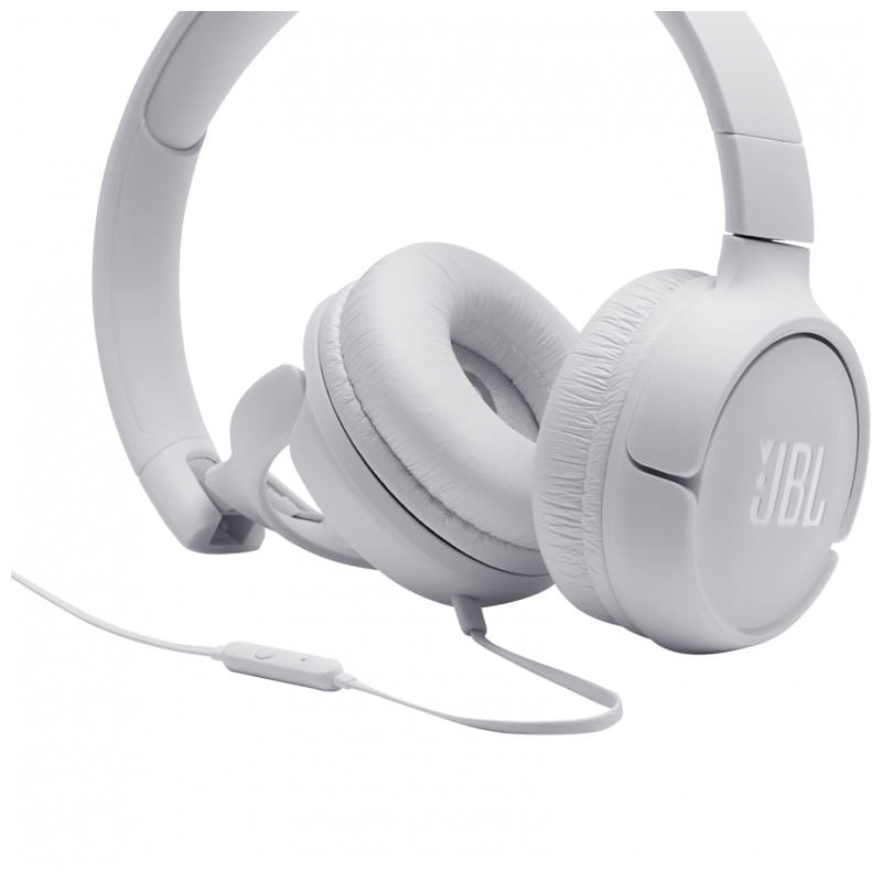 JBL Tune 500 en Blanc, Casque Bluetooth peu coûteux, orchestrez la