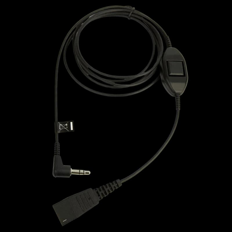 Cabo Jabra 8735-019 QD/3,5 mm Preto