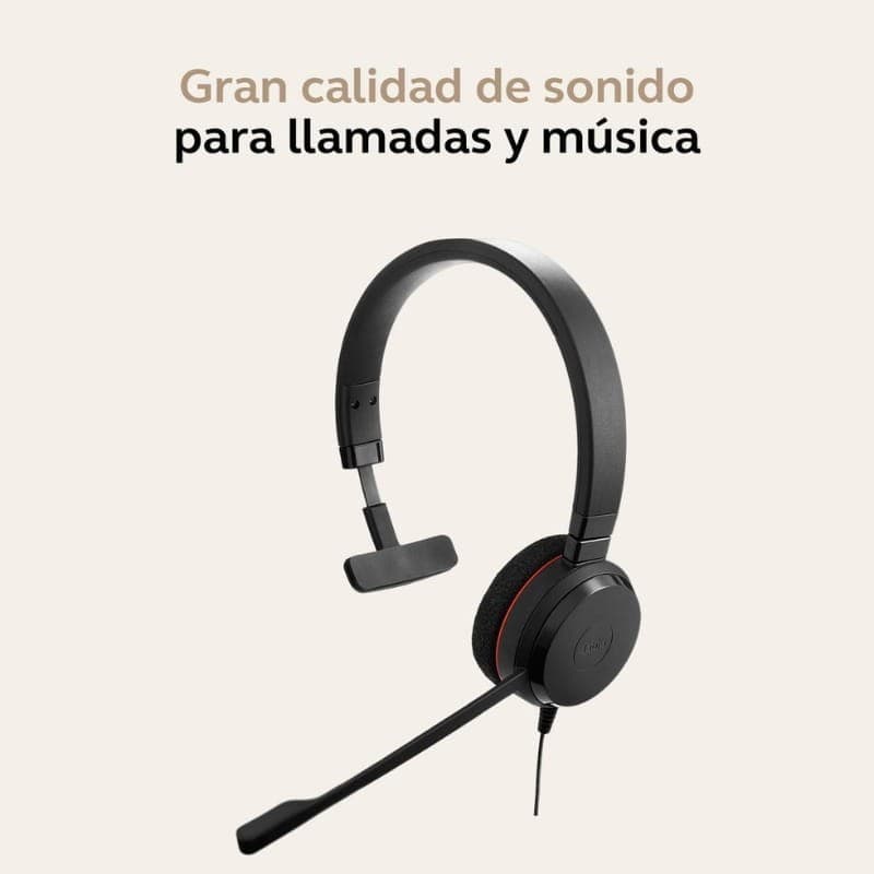Jabra Evolve 20 UC Mono (USB-A) - micrófono integrado