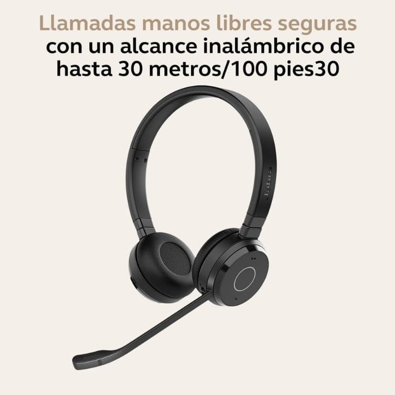 Jabra Evolve 65 TE MS Estéreo (USB-A) - alcance sem fios