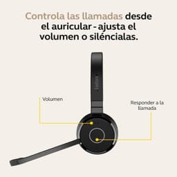 Jabra Evolve 65 TE MS Estéreo (USB-A) - controlos integrados