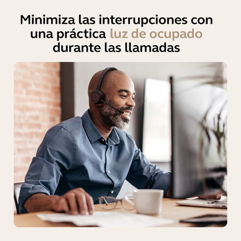 Jabra Evolve 65 TE MS Estéreo (USB-A) - LUZ DE TRABALHO