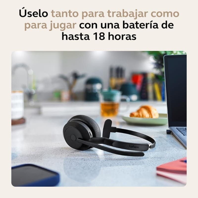 Jabra Evolve2 55 MS Mono ANC (USB-A) - duração da bateria