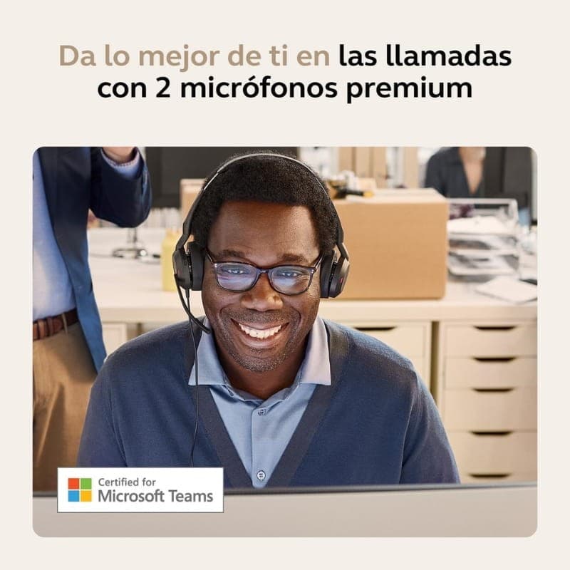 Jabra Evolve2 55 MS Stereo ANC (USB-A) - certificación Microsoft