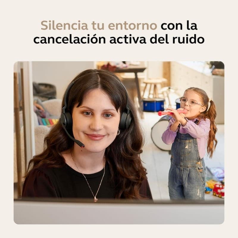 Jabra Evolve2 55 MS Stereo ANC (USB-A) - cancelación de ruido activa