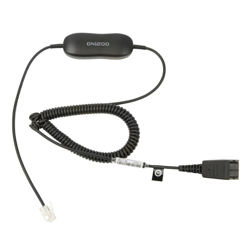 Cabo Jabra GN1200 QD/RJ45 Versão em espiral Preto - Item