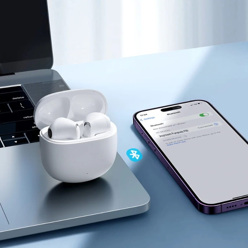 Joyroom Funpods Series JR-FB1 Branco - Auscultadores Bluetooth - Item2