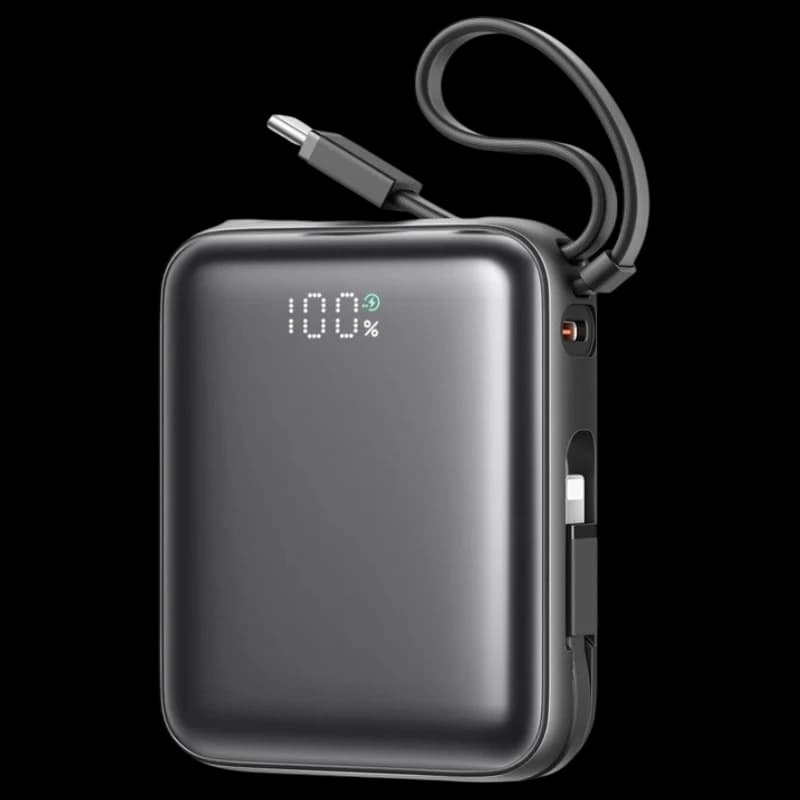 Joyroom JR-PBF27 10000mAh 22,5W (double câble intégré) Noir - Power Bank