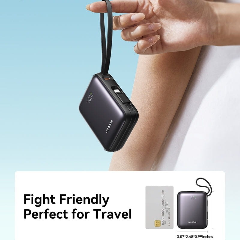 Joyroom JR-PBF27 10000mAh 22,5W (Cabo Duplo Integrado) Preto - Power Bank - Item1