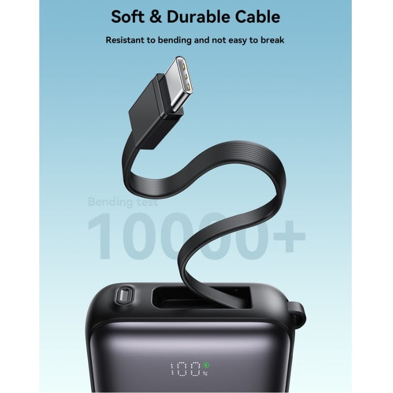 Joyroom JR-PBF27 10000mAh 22,5W (Cabo Duplo Integrado) Preto - Power Bank - Item4