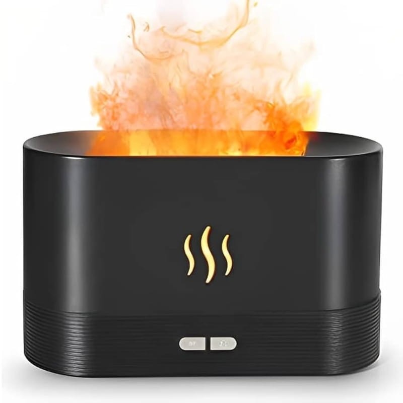 Kinscoter DQ701 Negro - Humidificador con Efecto Llama - Ítem1